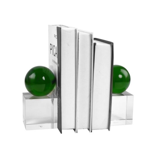 CRYSTAL BOOKEND 8x8xH15CM