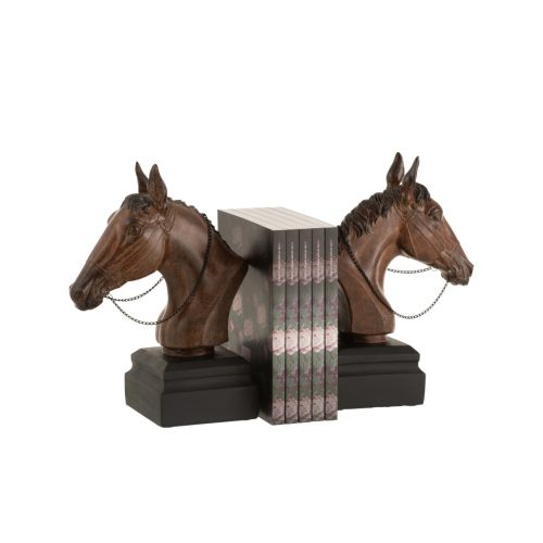 Bookend Horse Poly Brown