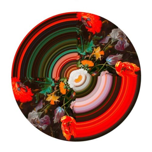 GLITCH ROUND HALF Ø200cm