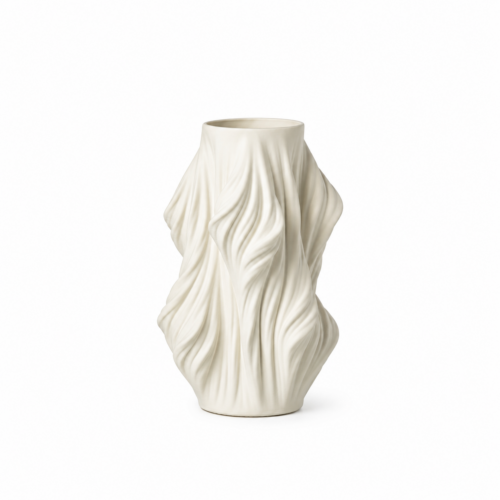 Stoneware White Vase