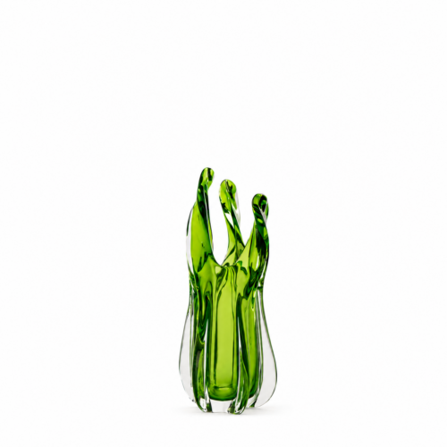 Serena Glass Green Vase Small