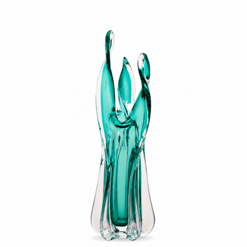 Serena Glass Turquoise Vase Large
