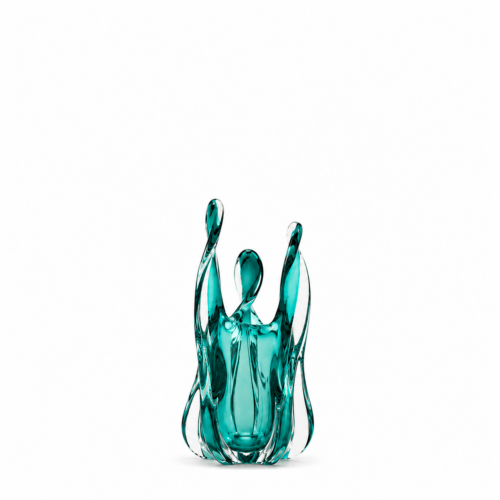 Serena Glass Turquoise Vase Small