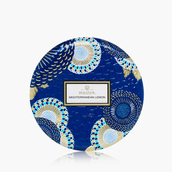 Mediterranean Lemon - 3 Wick Tin Candle 340g