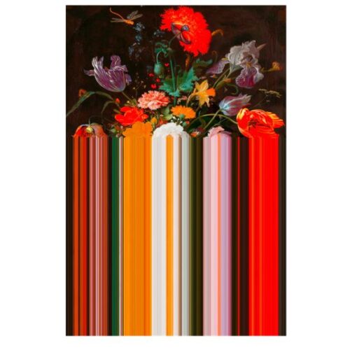 GLITCH RED RECTANGULAR 200x300cm