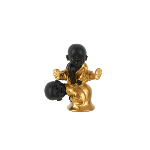 Monk Jumping Polyresin