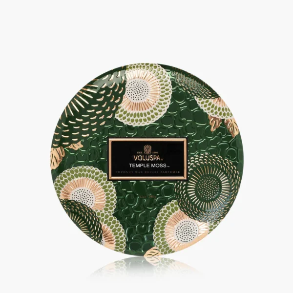 Temple Moss - 3 Wick Tin Candle 340g - Salt and Pepper