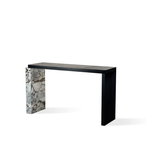 MATT OCEAN MARBLE & BLACK OAK CONSOLE